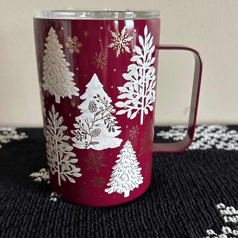 Clementine Holiday Christmas Tree 🌲 Winter Red Mug 17oz NEW!
